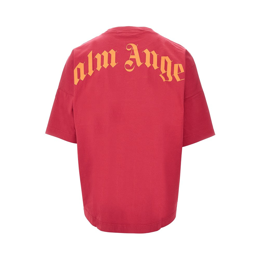 T-shirt oversize con stampa logo