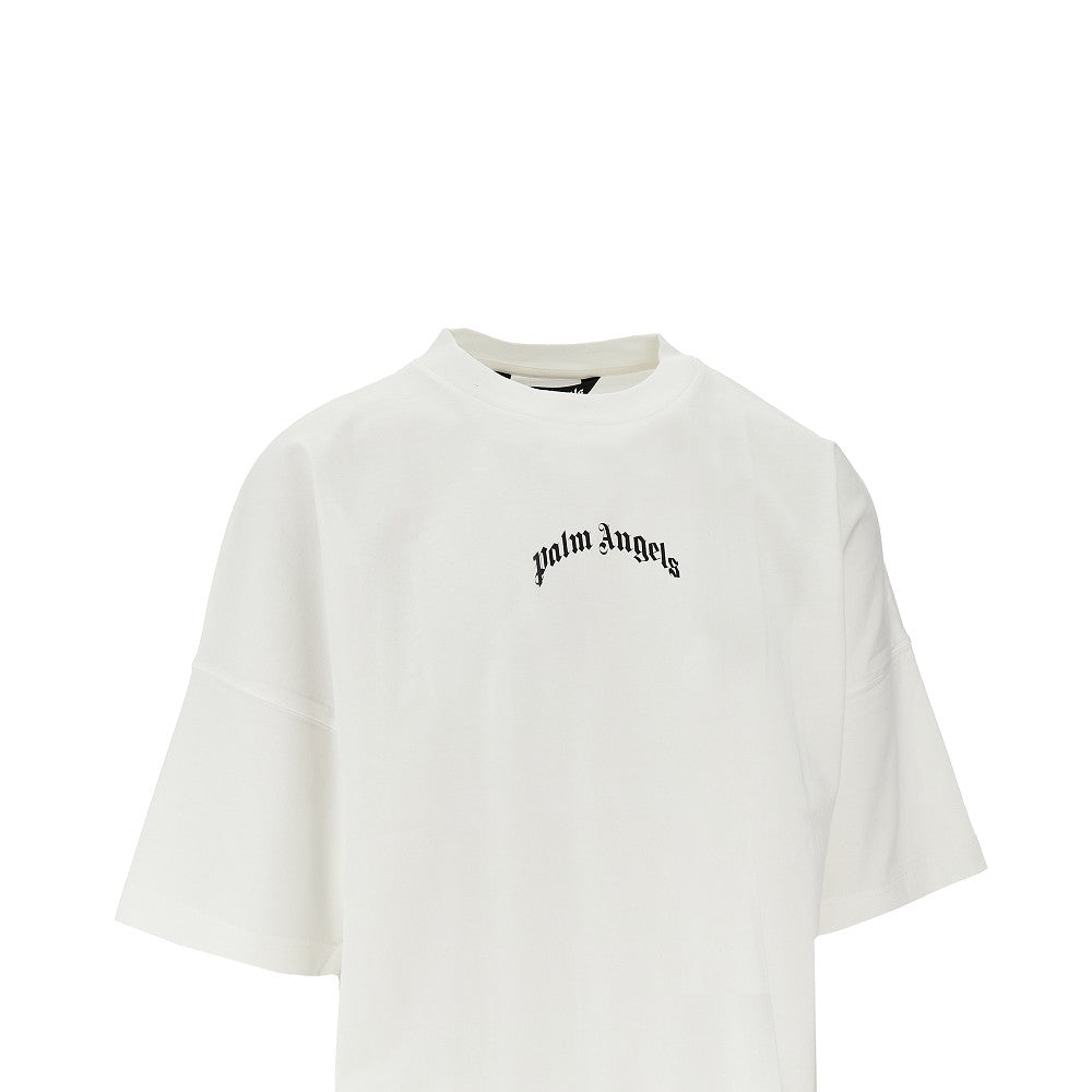 T-shirt oversize con stampa logo
