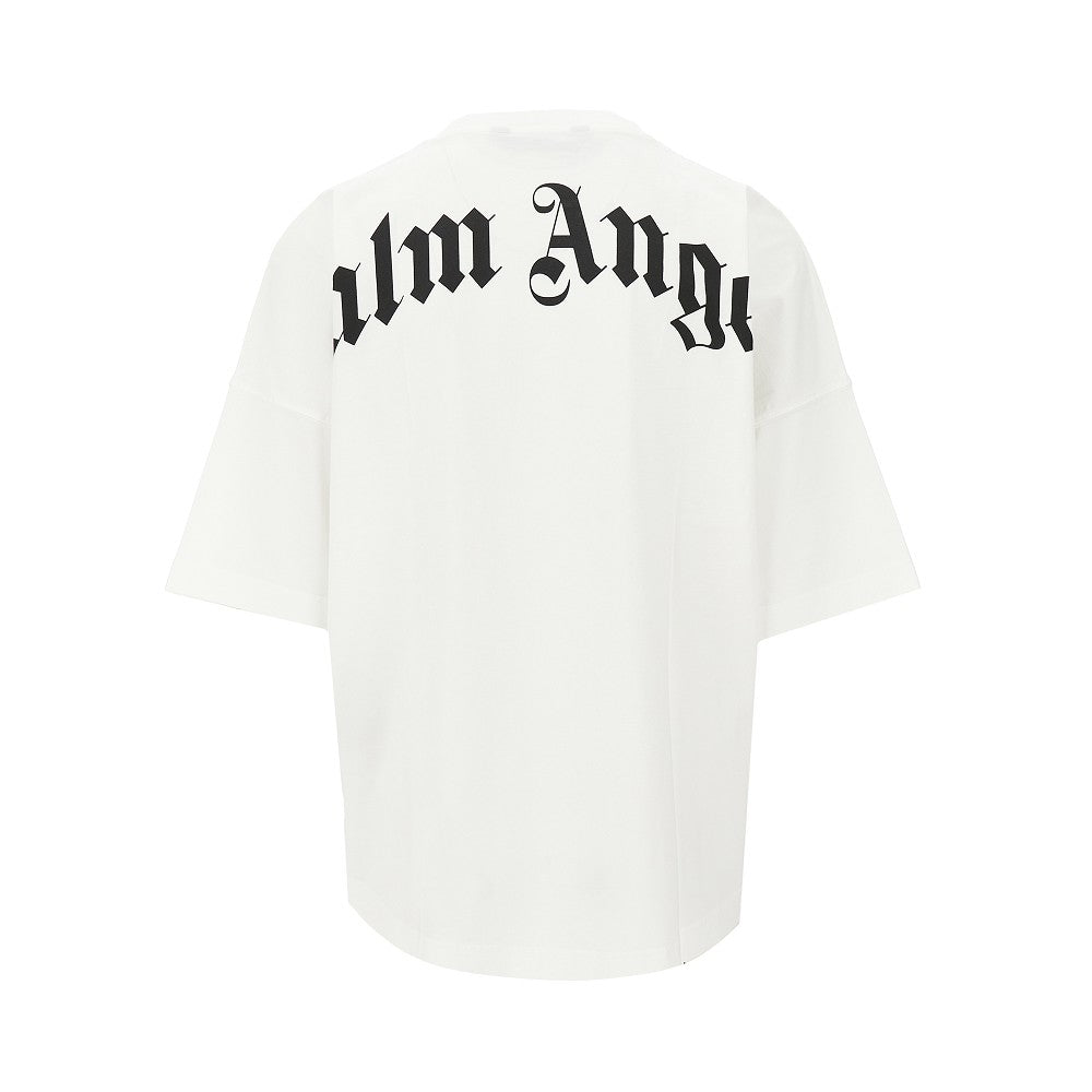 T-shirt oversize con stampa logo