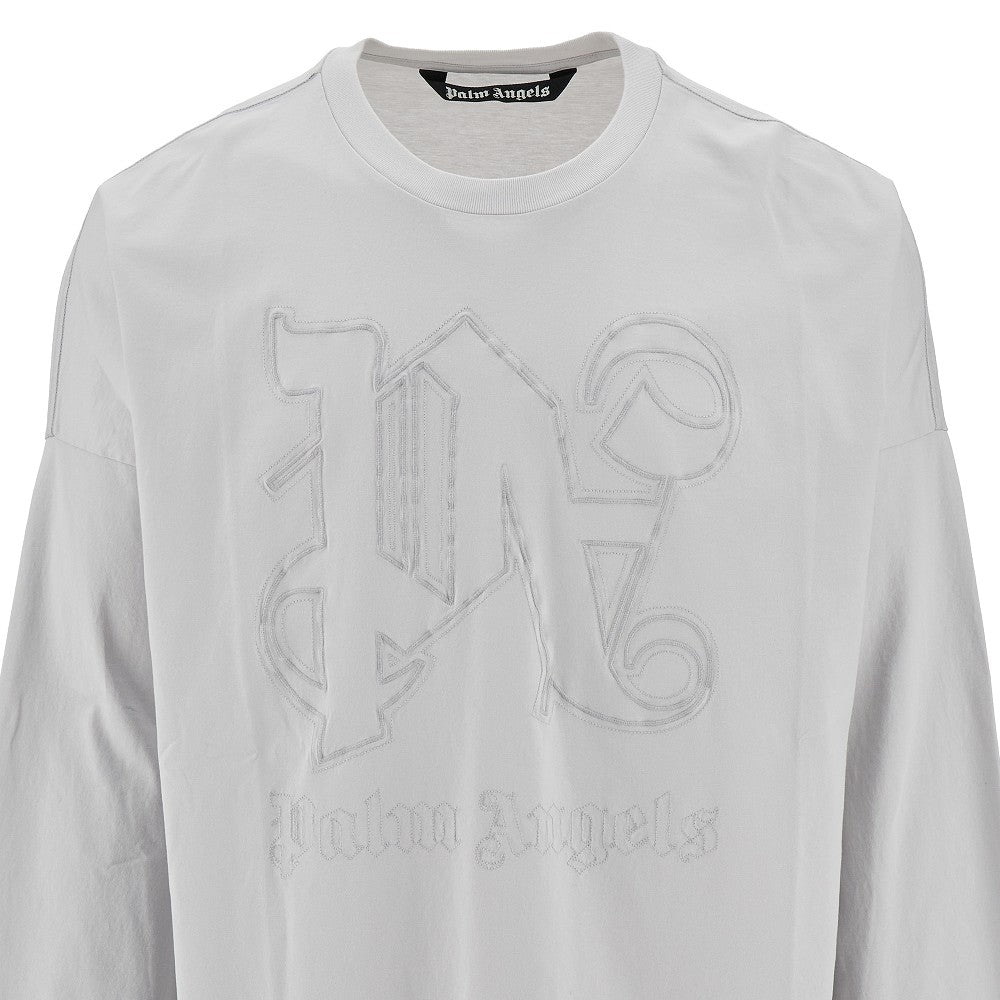 T-shirt oversize con ricamo Monogram Statemen