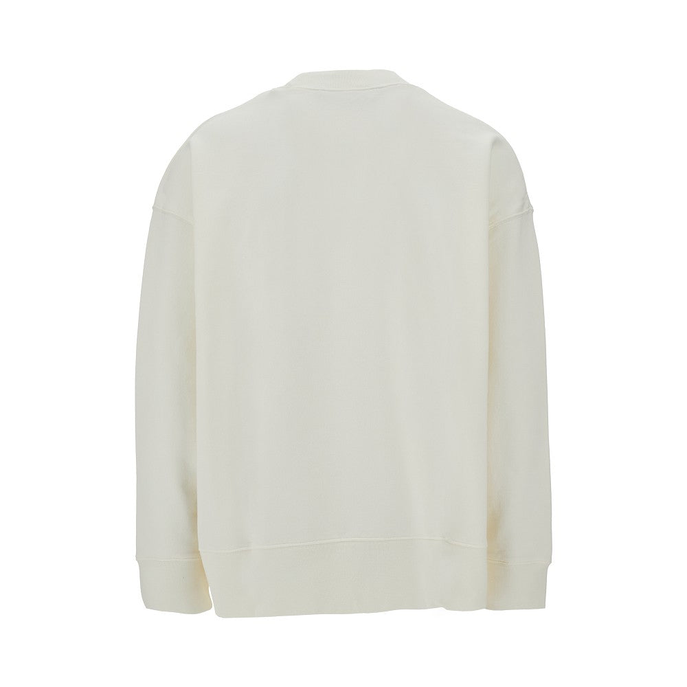 Neck logo print sweatshirt