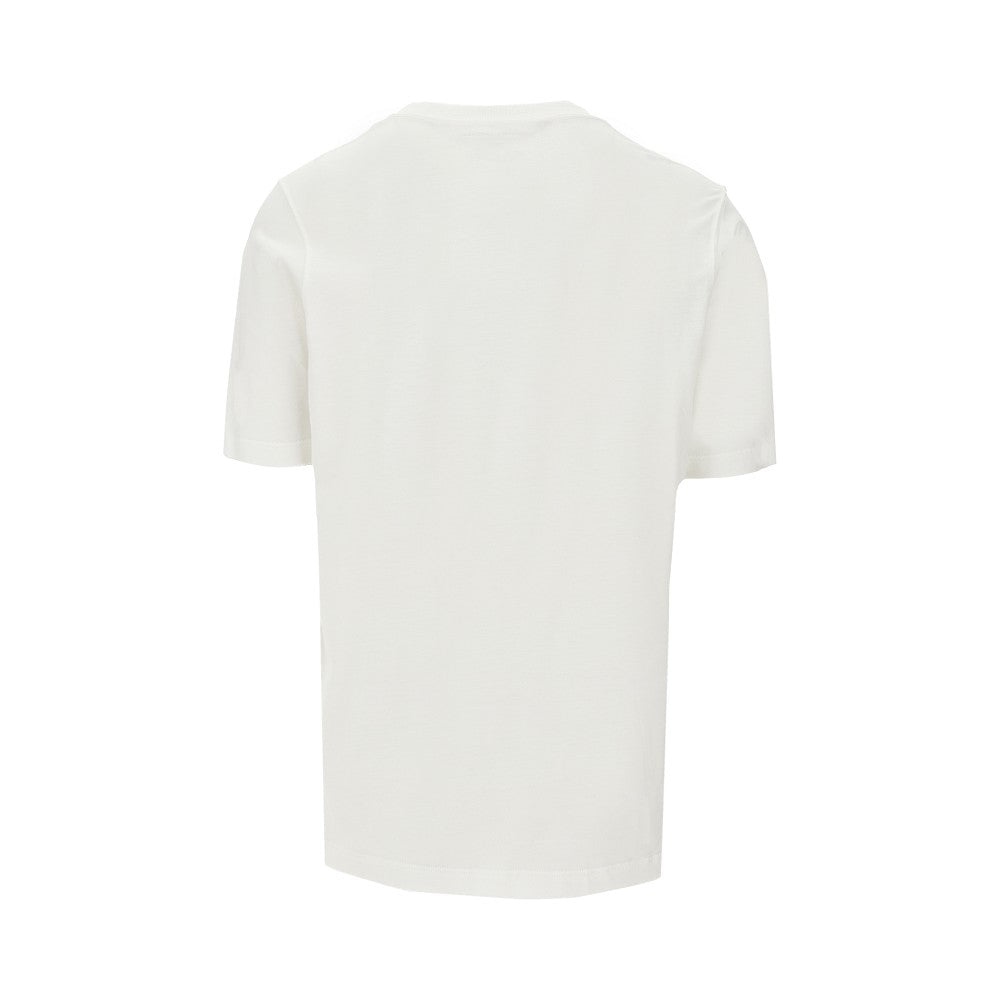 Lyocell and cotton T-shirt
