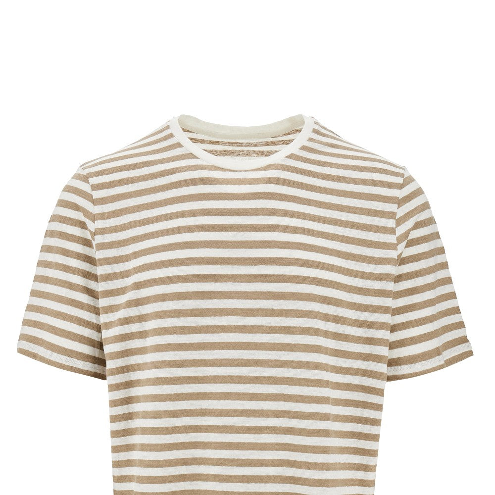 Striped linen T-shirt