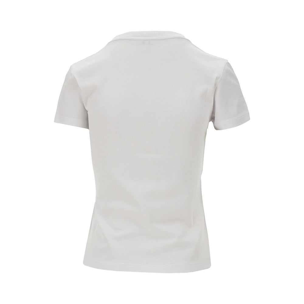 T-shirt con ricamo Anagram arricciato