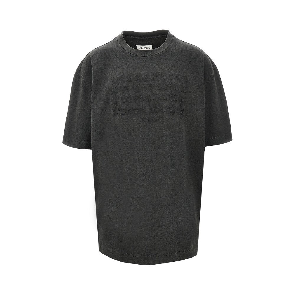 Topstitched logo oversized T-shirt