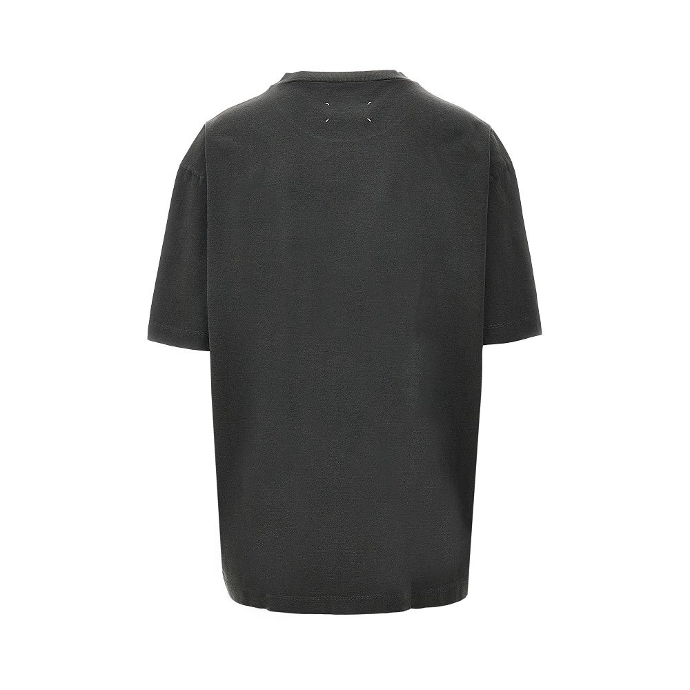 Topstitched logo oversized T-shirt