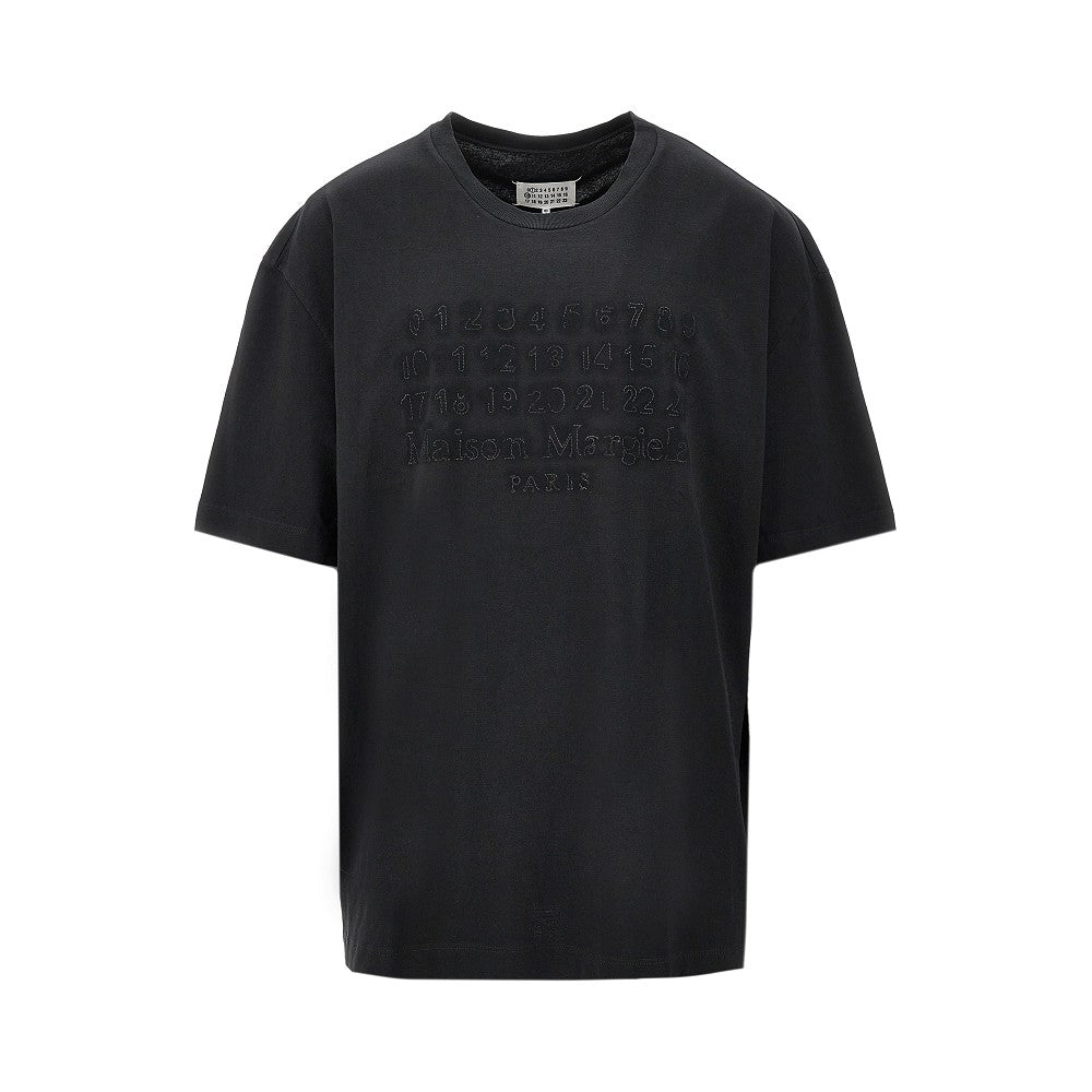 Topstitched logo oversized T-shirt