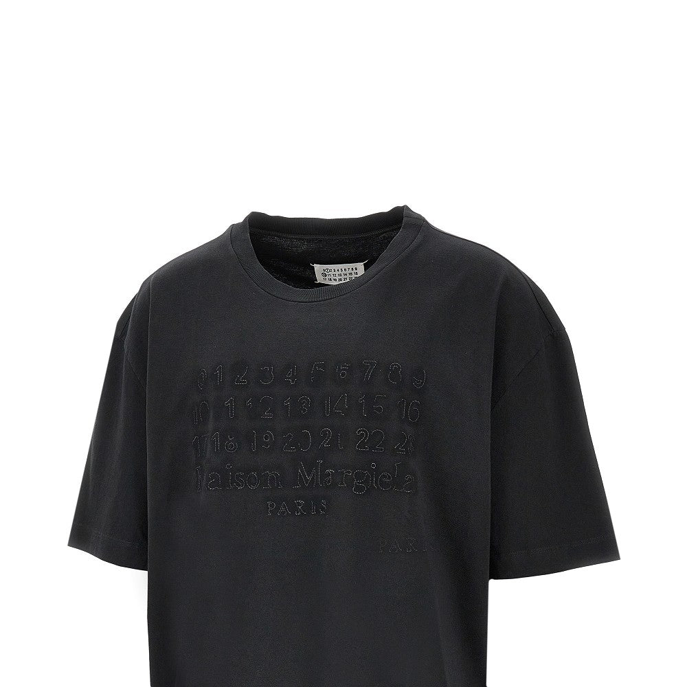 Topstitched logo oversized T-shirt