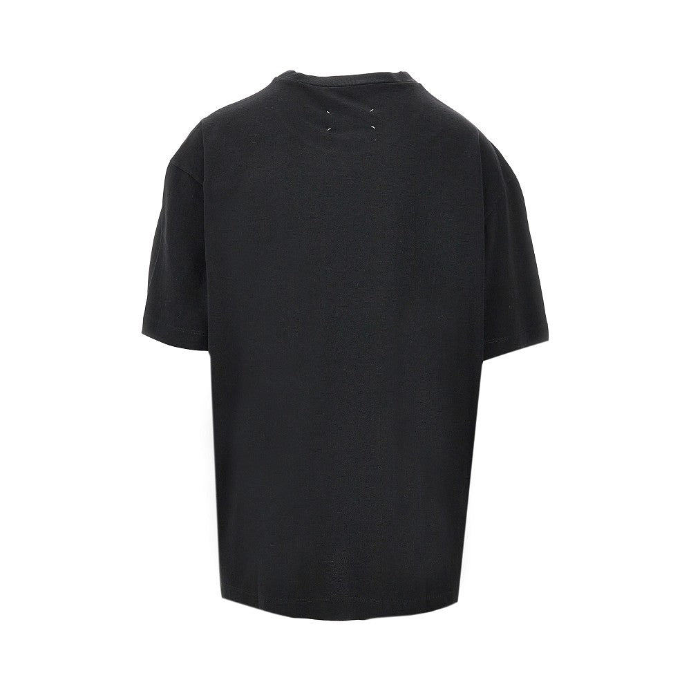 Topstitched logo oversized T-shirt