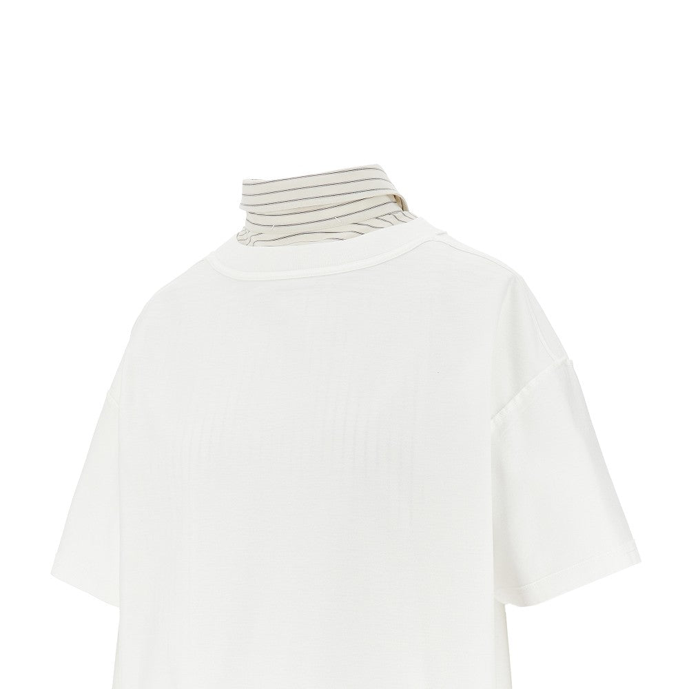 Inverted double layer T-shirt