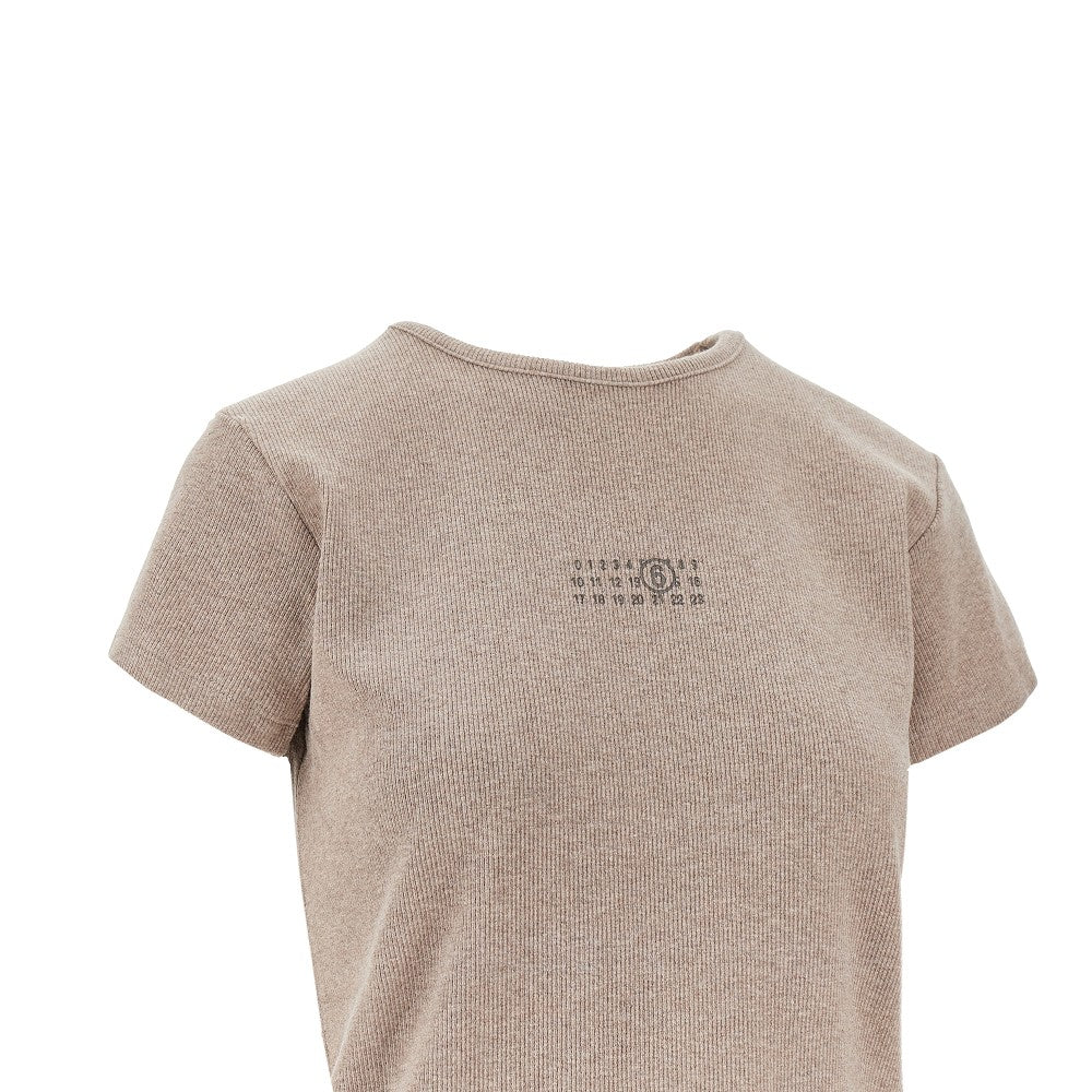 Ribbed T-shirt with Numeric Logo print