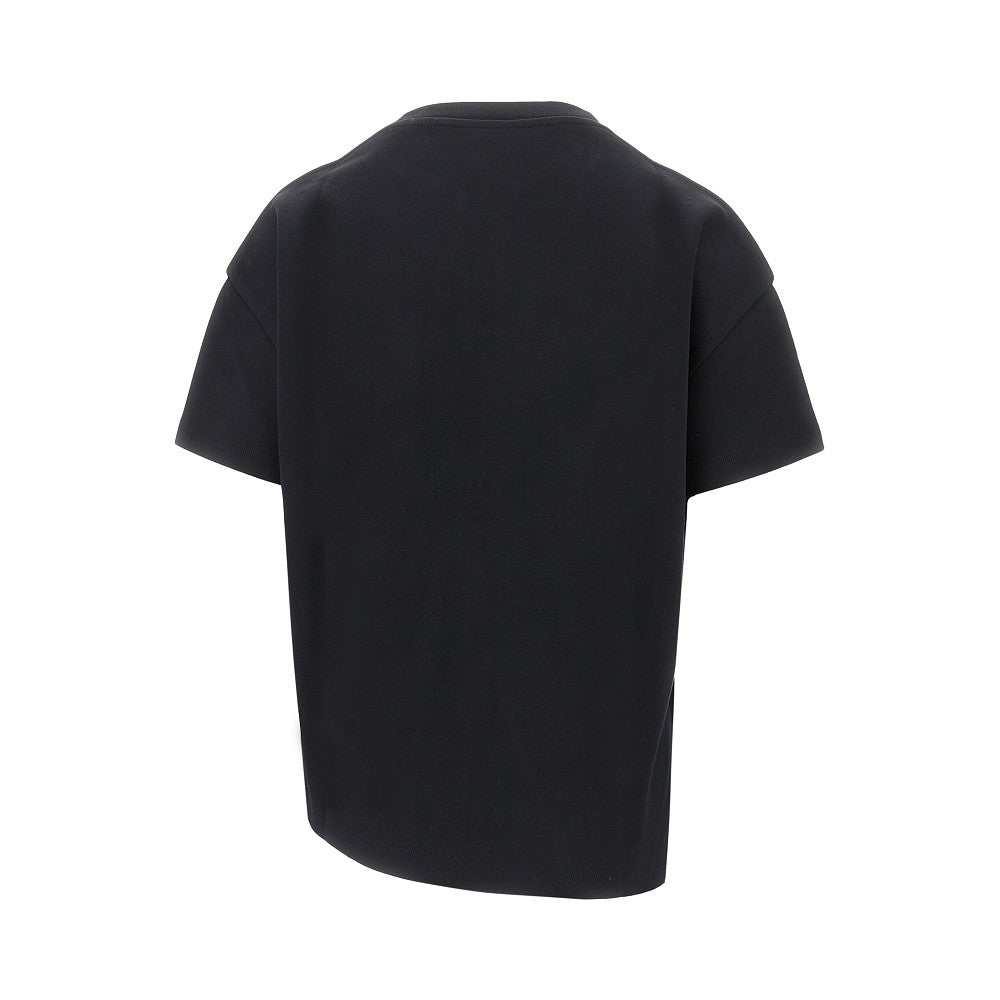 Anagram embroidery asymmetrical T-shirt