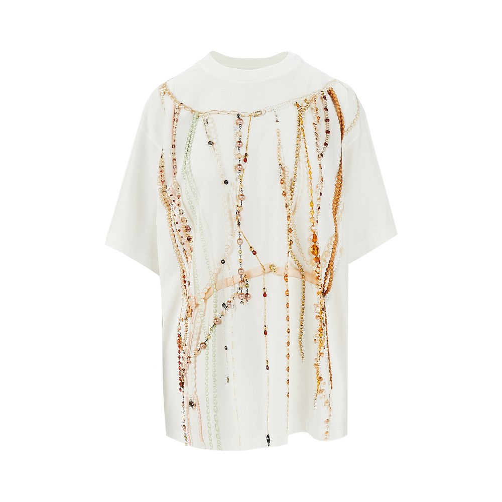 T-shirt con stampa Trompe L'Oeil