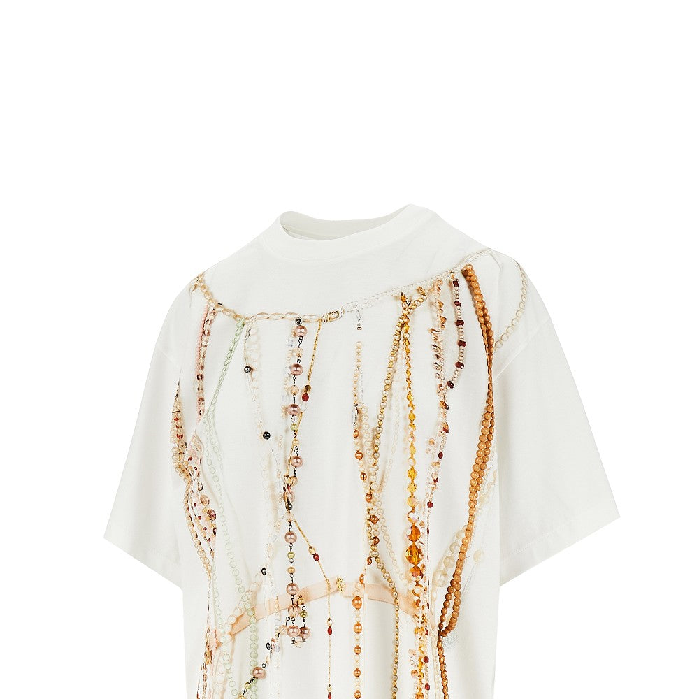 T-shirt con stampa Trompe L'Oeil