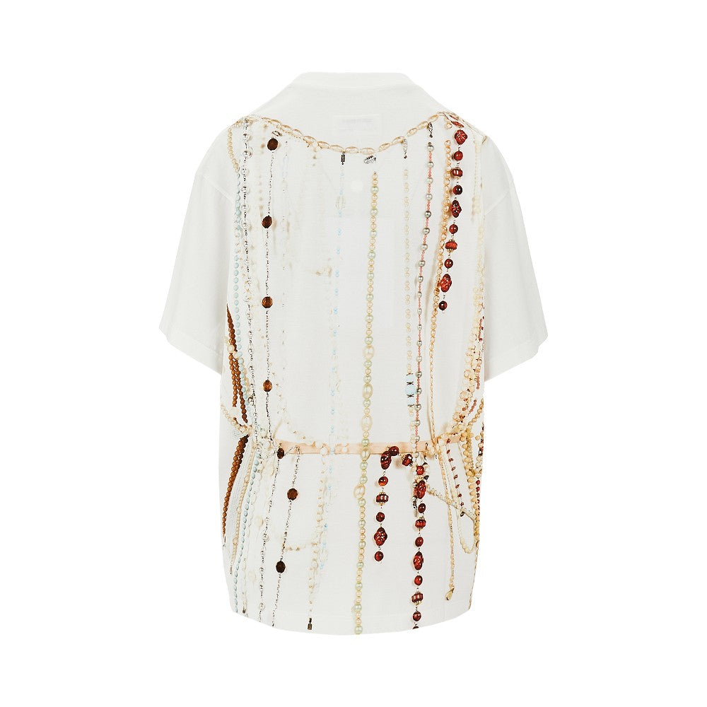T-shirt con stampa Trompe L'Oeil