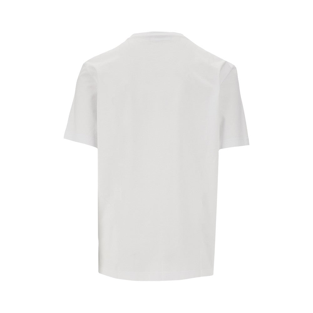 T-shirt con targhetta logo