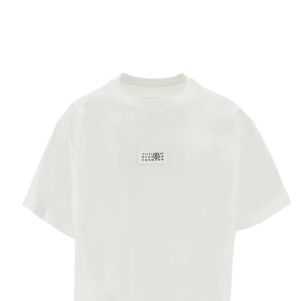 T-shirt Boxy Fit con etichetta logo