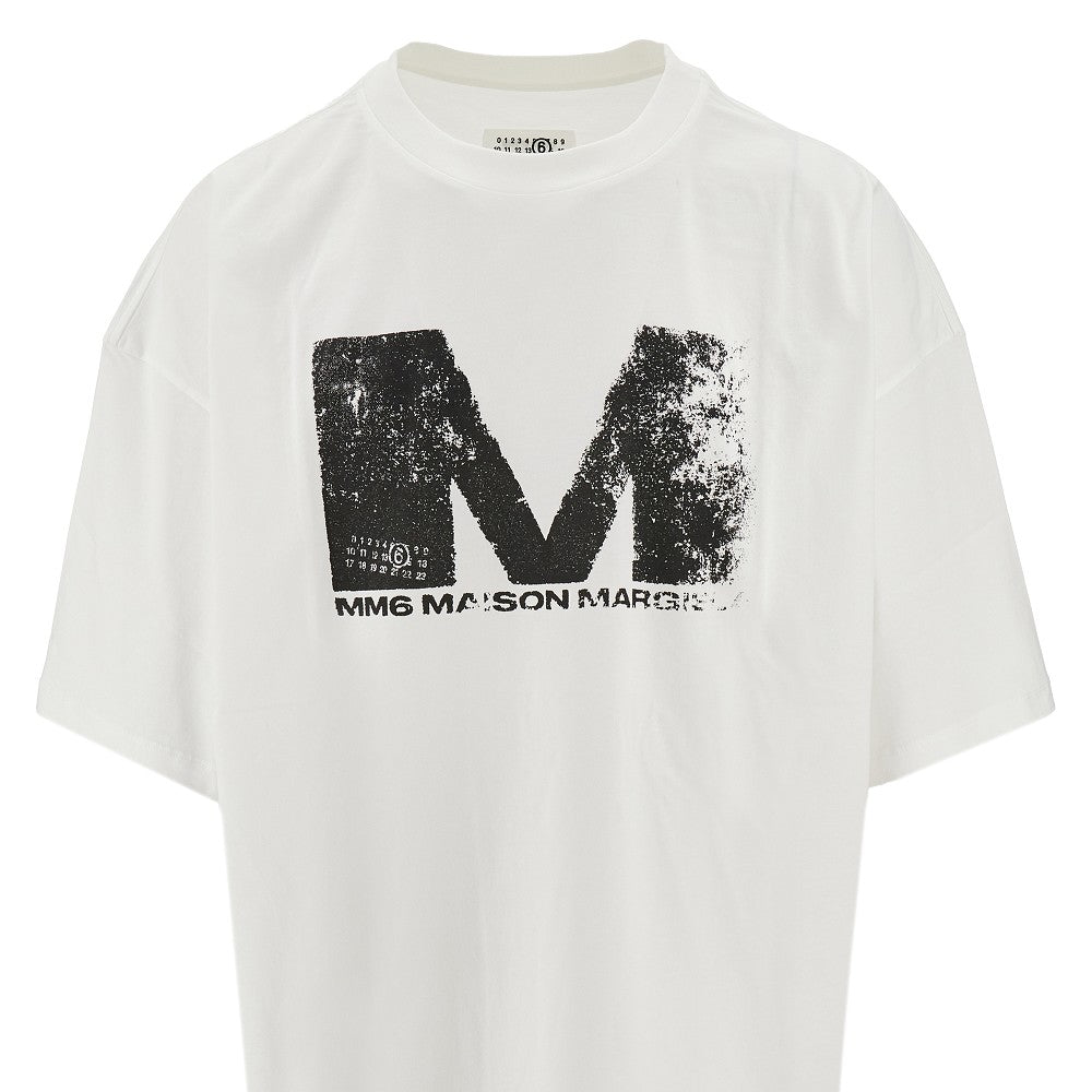 Faded logo print oversized T-shirt