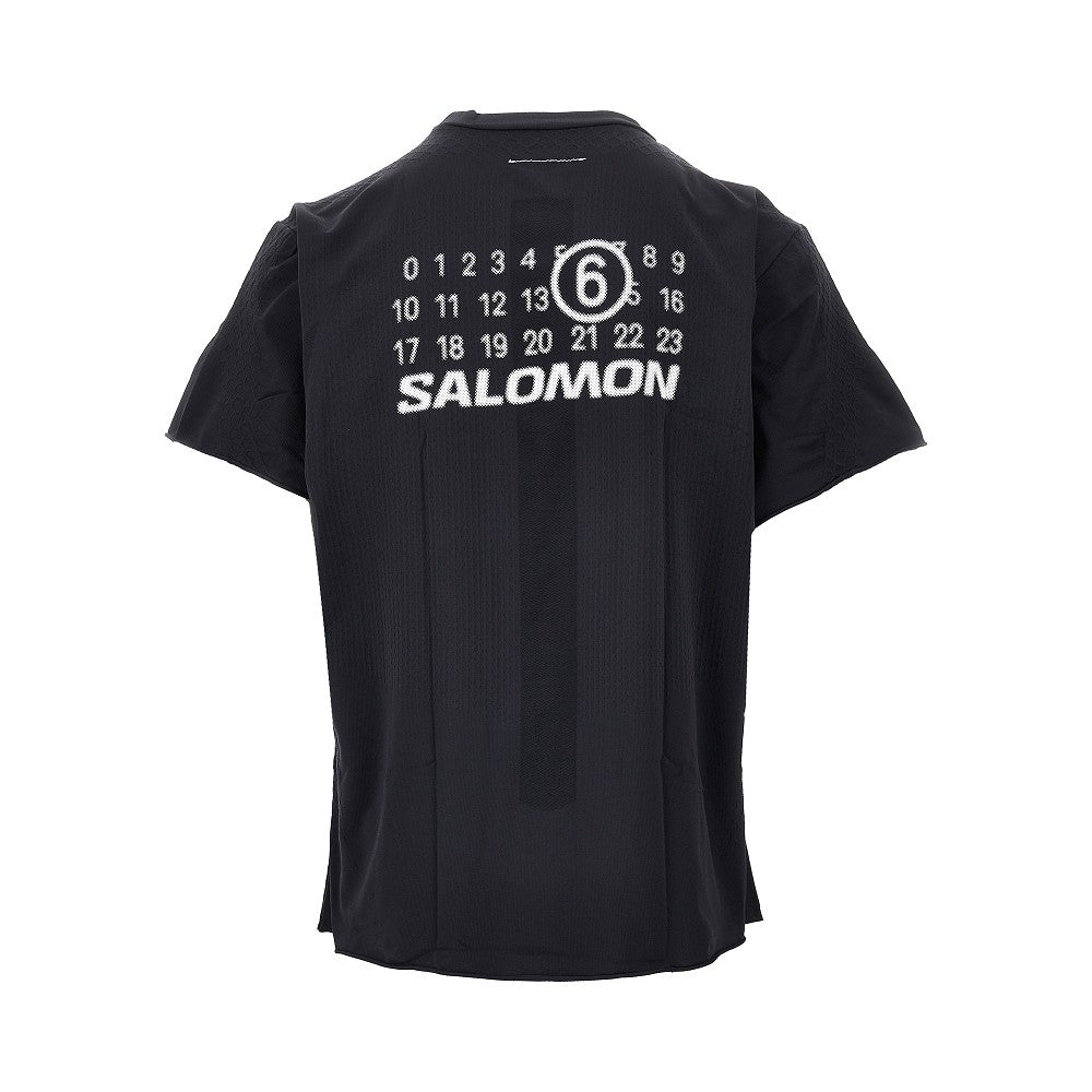 T-shirt in jersey tecnico con stampa logo