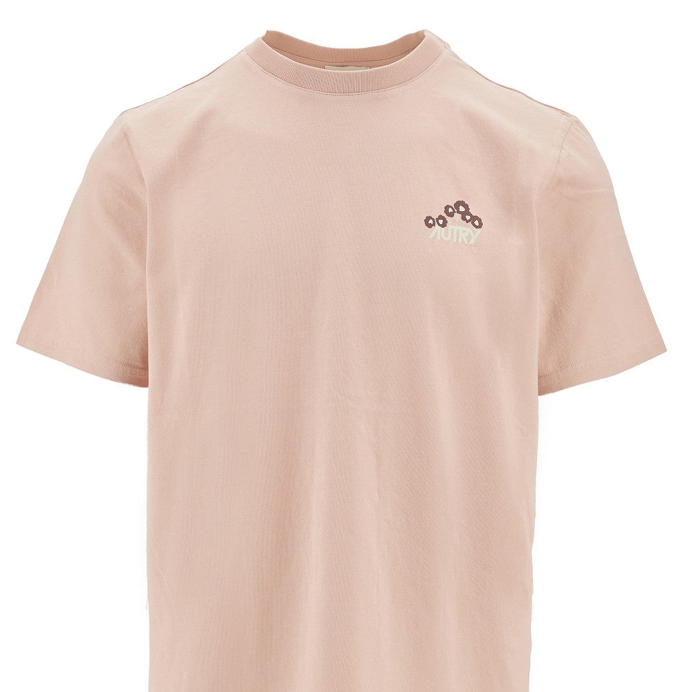 T-shirt con stampa logo floreale