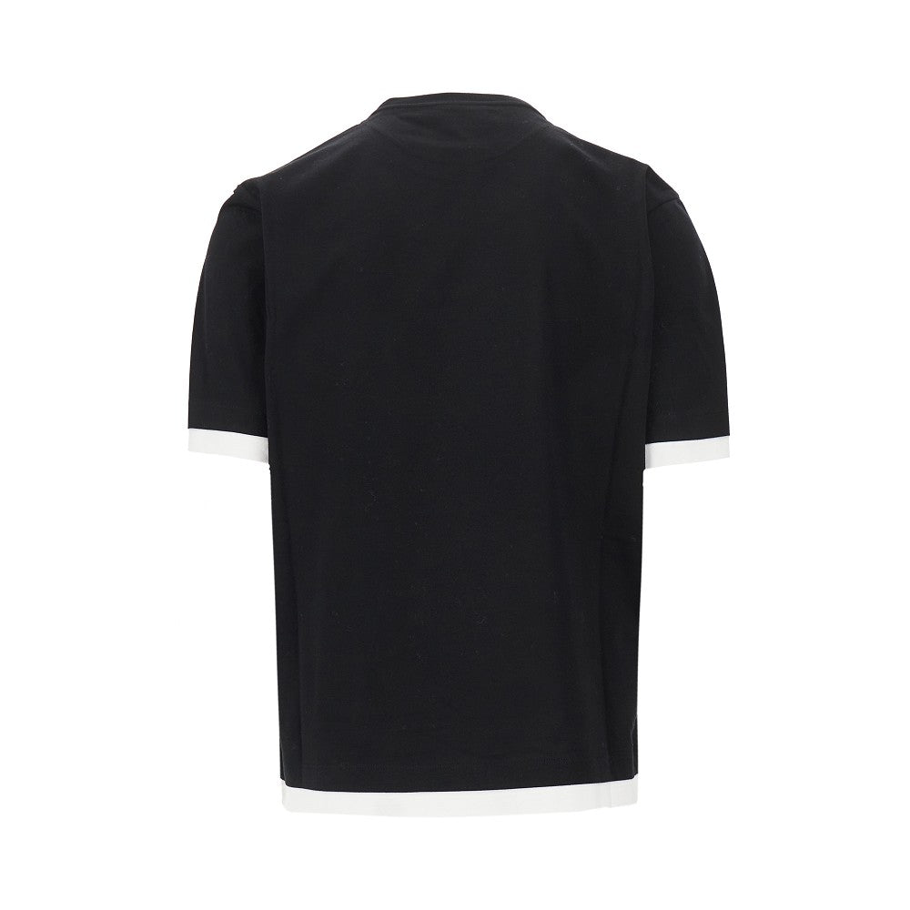 T-shirt con effetto sovrapposto