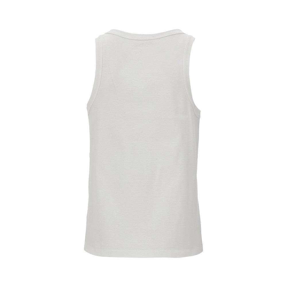 Jersey tank top with triangle logo