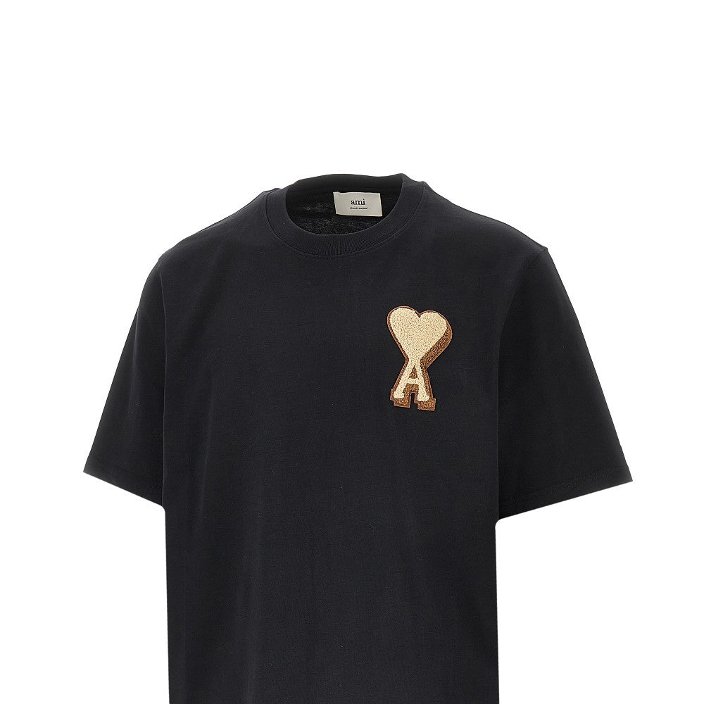 'Ami de Coeur' terry patch T-shirt