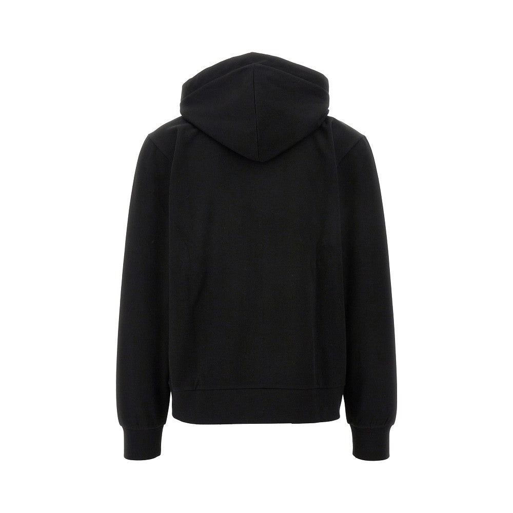 Piquet full-zip hoodie