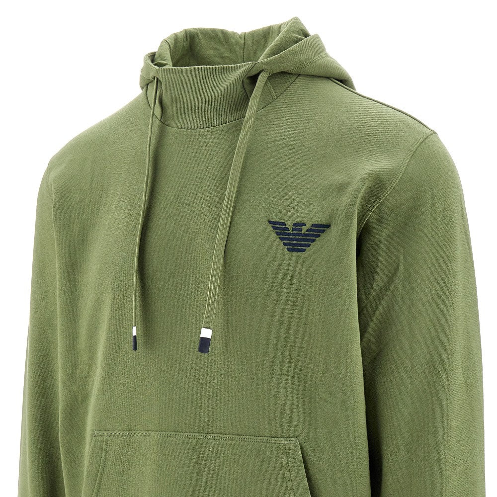 Felpa con cappuccio e ricamo Eagle