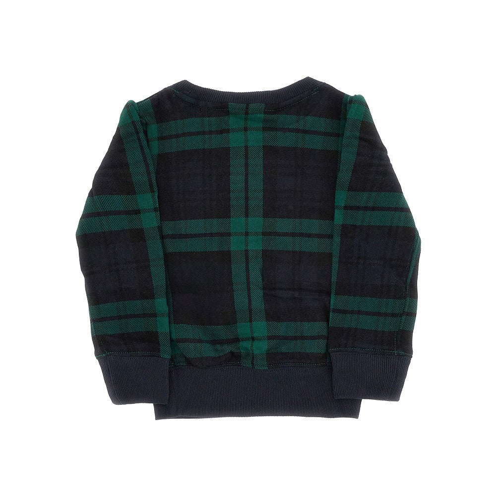 Polo Bear print check sweatshirt