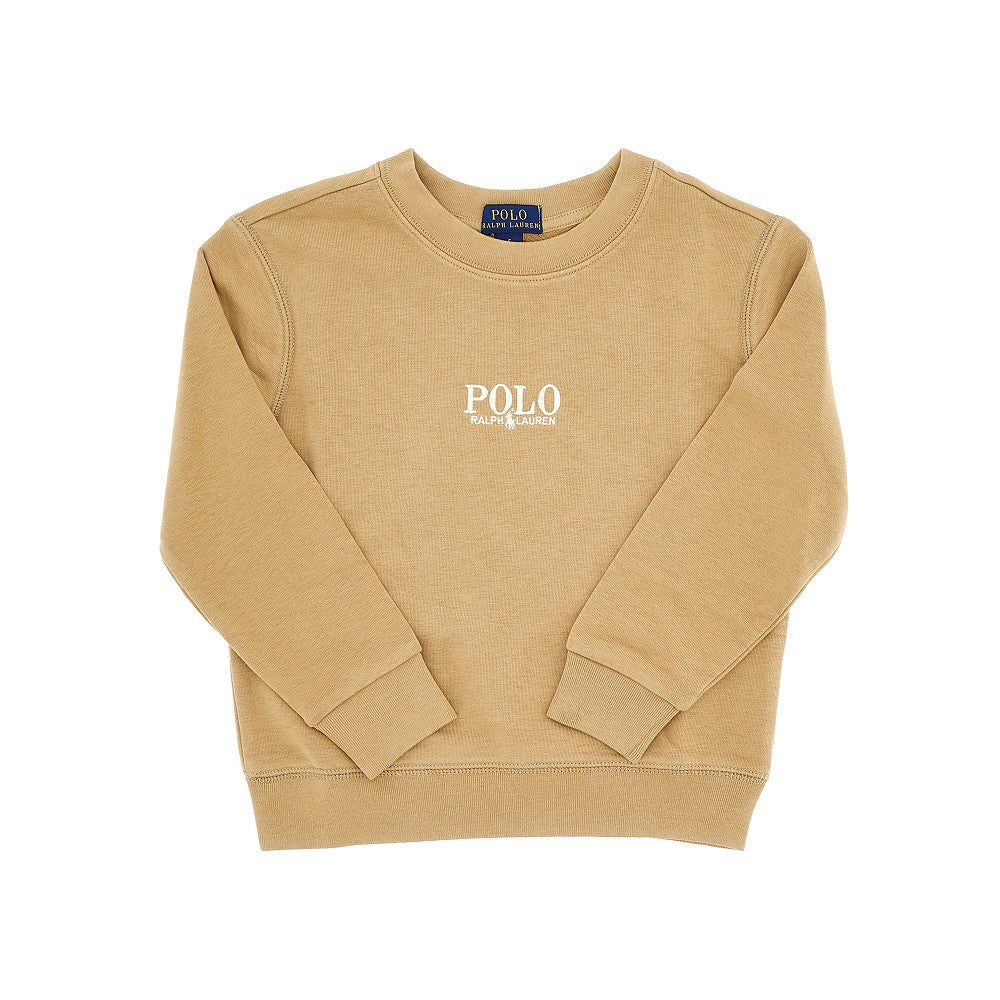 Logo embroidery crewneck sweatshirt