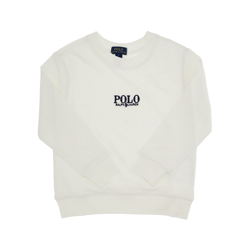 Logo embroidery crewneck sweatshirt
