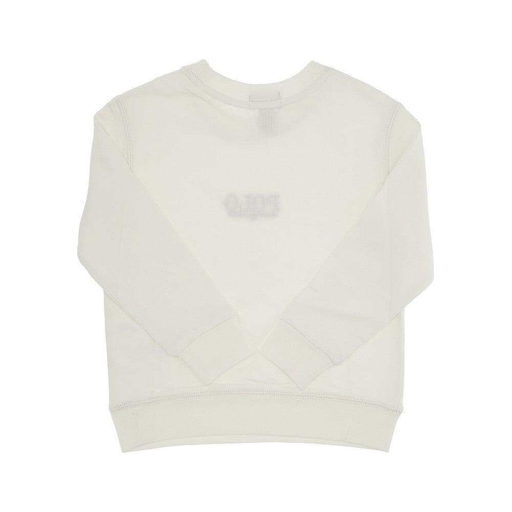 Logo embroidery crewneck sweatshirt