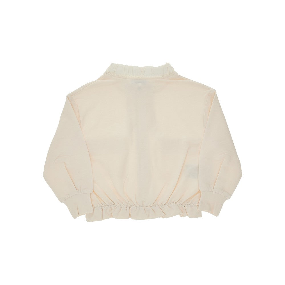 Felpa full-zip con dettagli in nylon