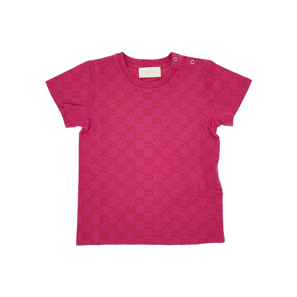 T-shirt in jersey con stampa logo GG