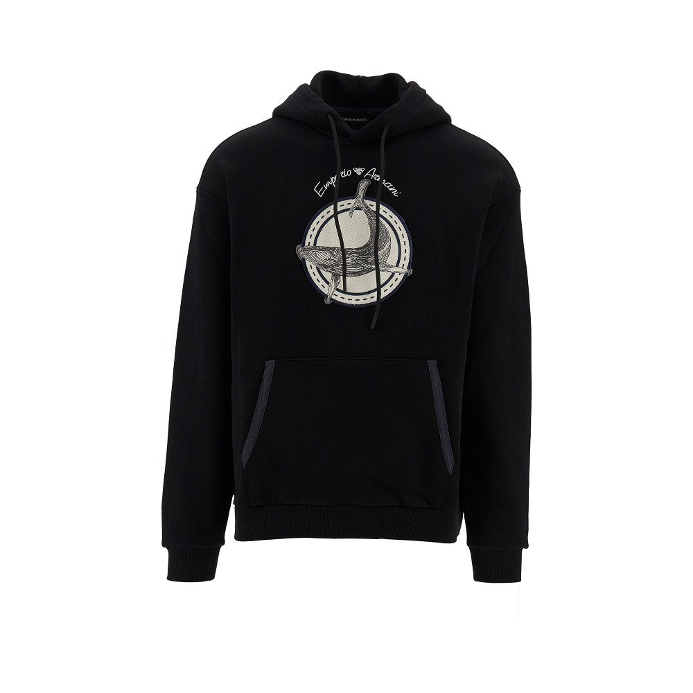 'Atlantic' patch hoodie