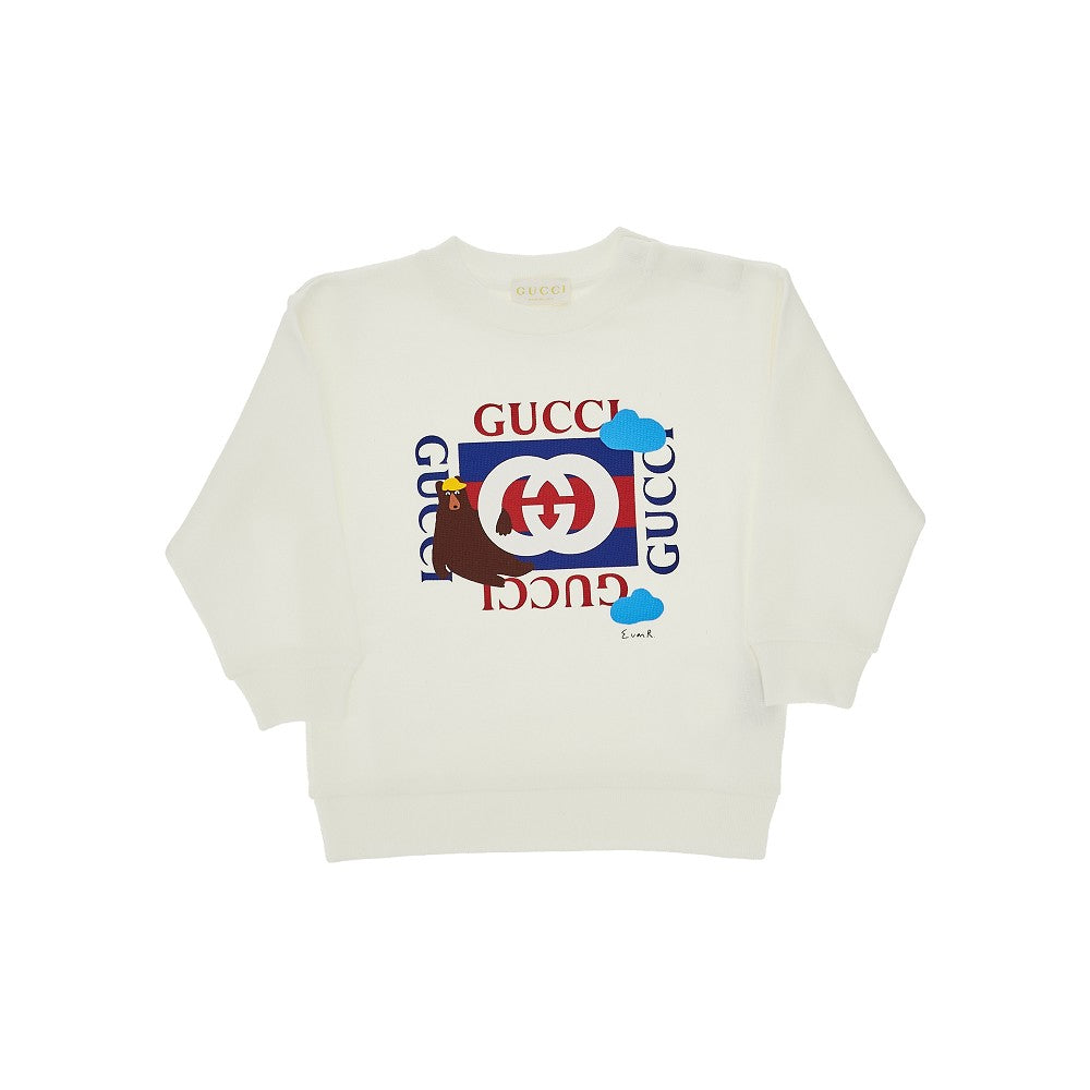 Logo print crewneck sweatshirt