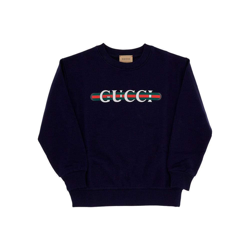 Logo print french terry sweatshirt