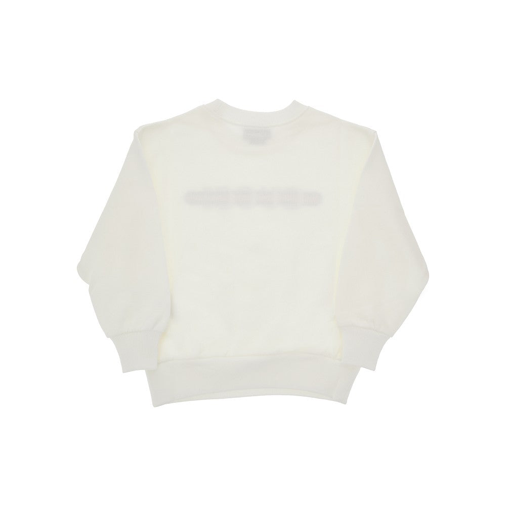 Felpa in french terry con stampa logo