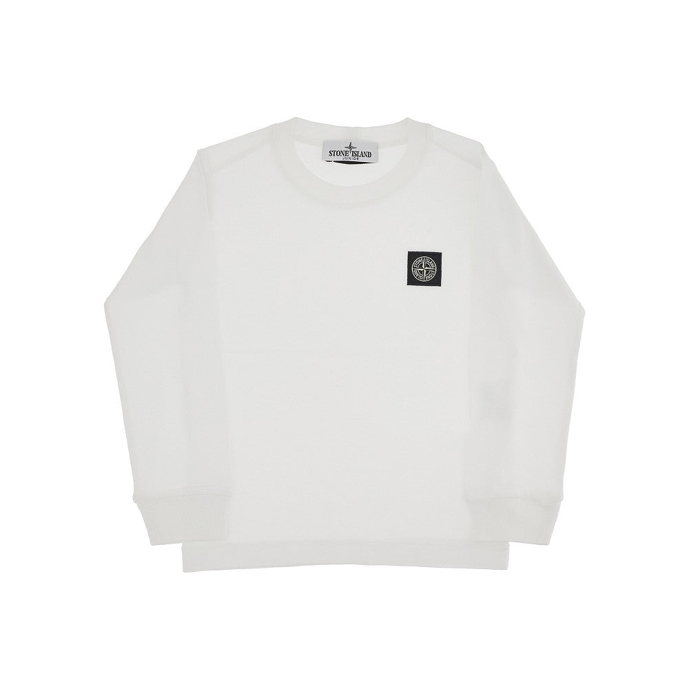 T-shirt a manica lunga con patch logo