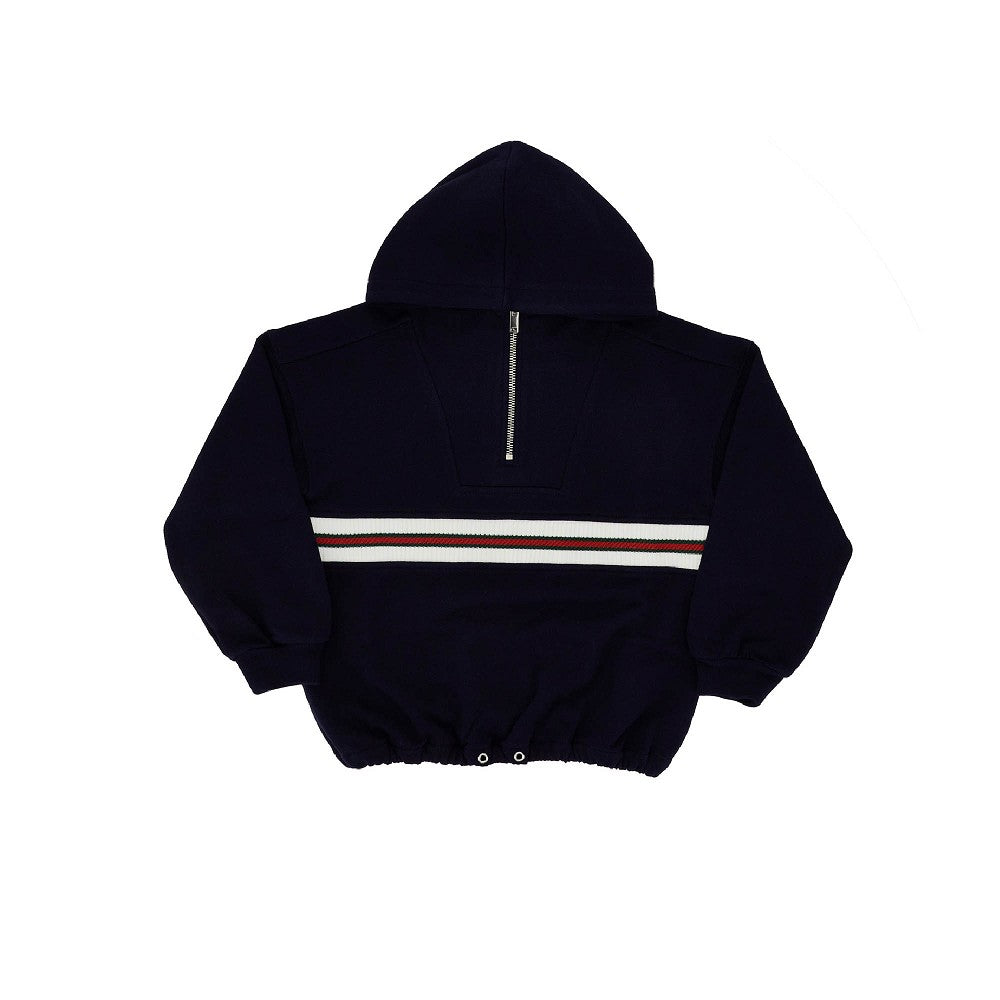 Felpa con cappuccio in french terry di cotone