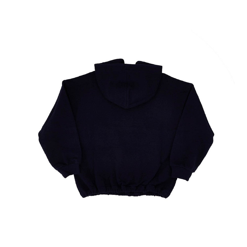 Felpa con cappuccio in french terry di cotone