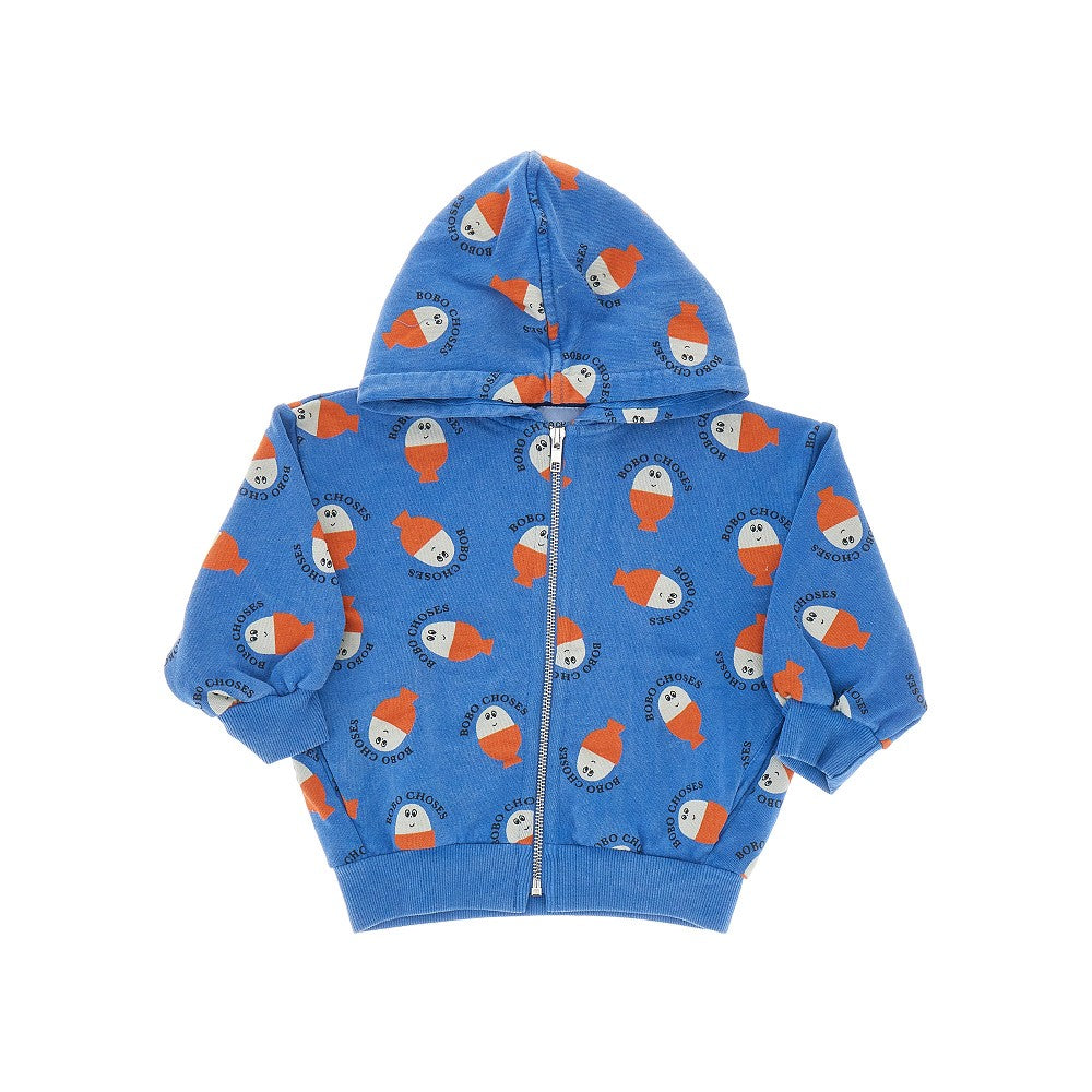 'Morning Egg' full-zip hoodie