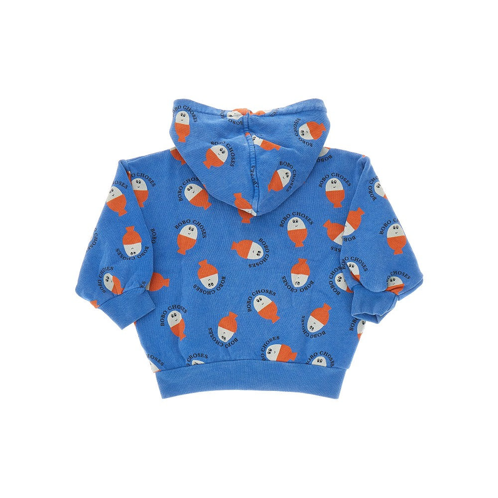 'Morning Egg' full-zip hoodie