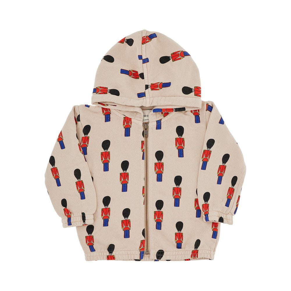 Little Tin Soldiers print full-zip hoodie