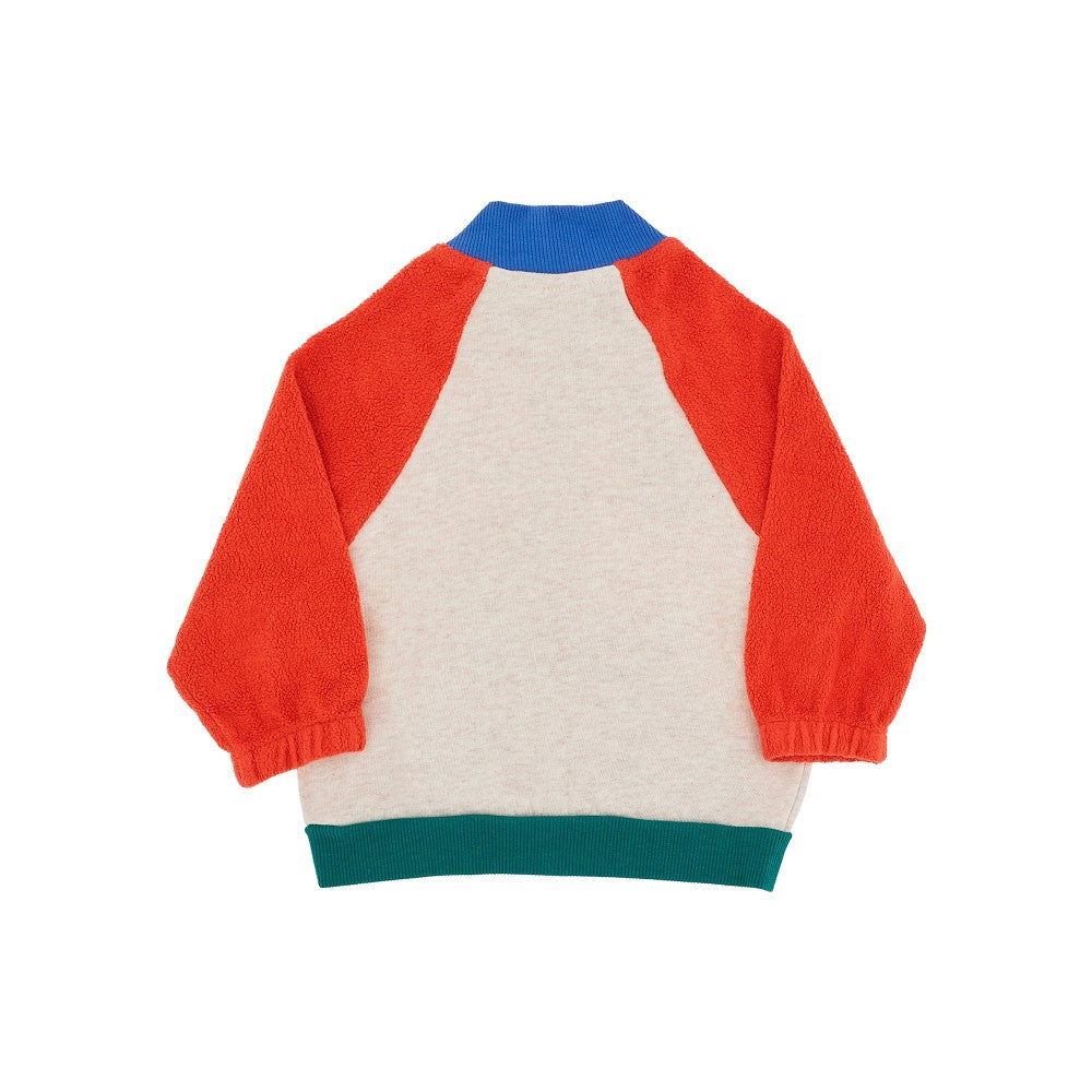 Color block full-zip sweatshirt