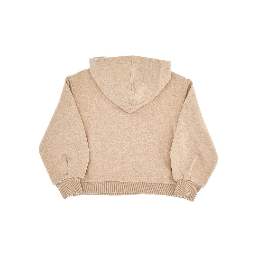 Floral embroidery hoodie