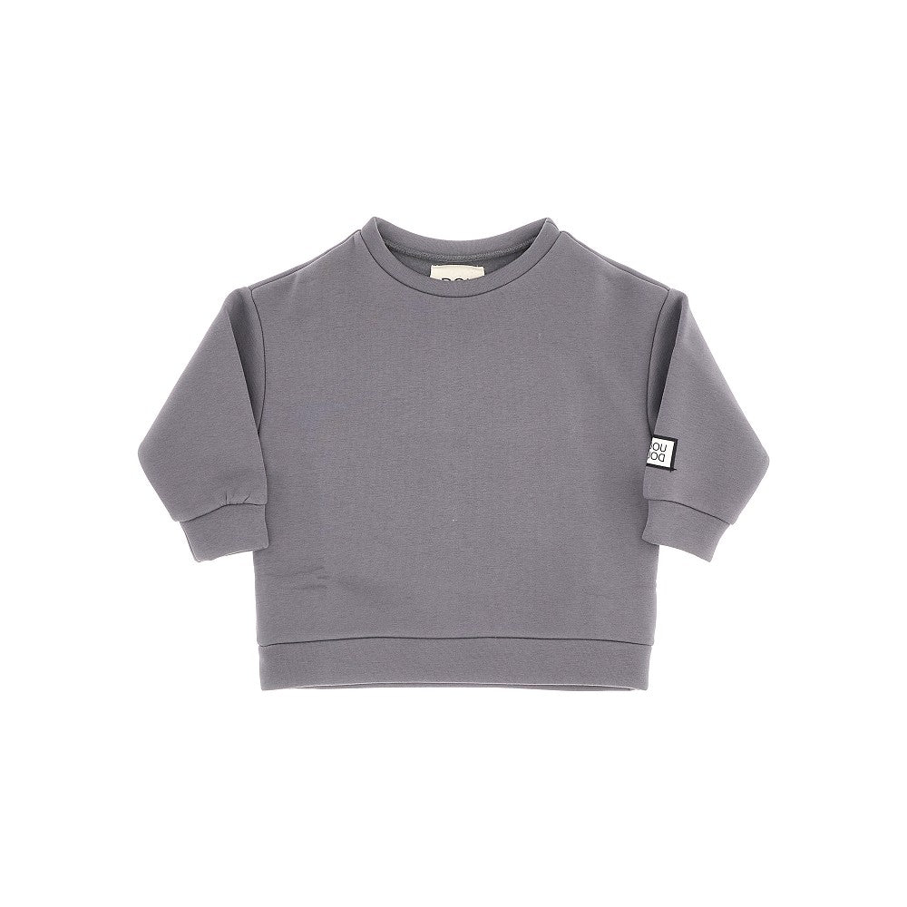 Cotton-blend crewneck sweatshirt