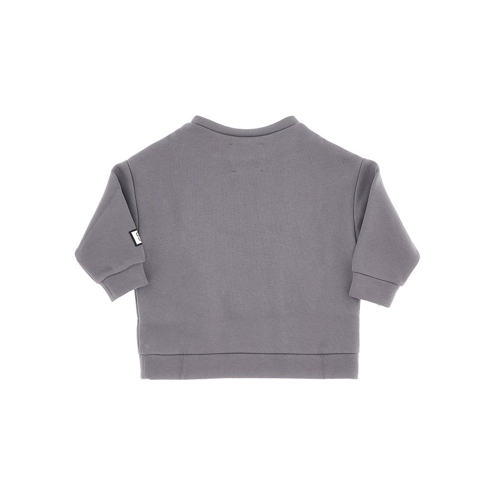 Cotton-blend crewneck sweatshirt