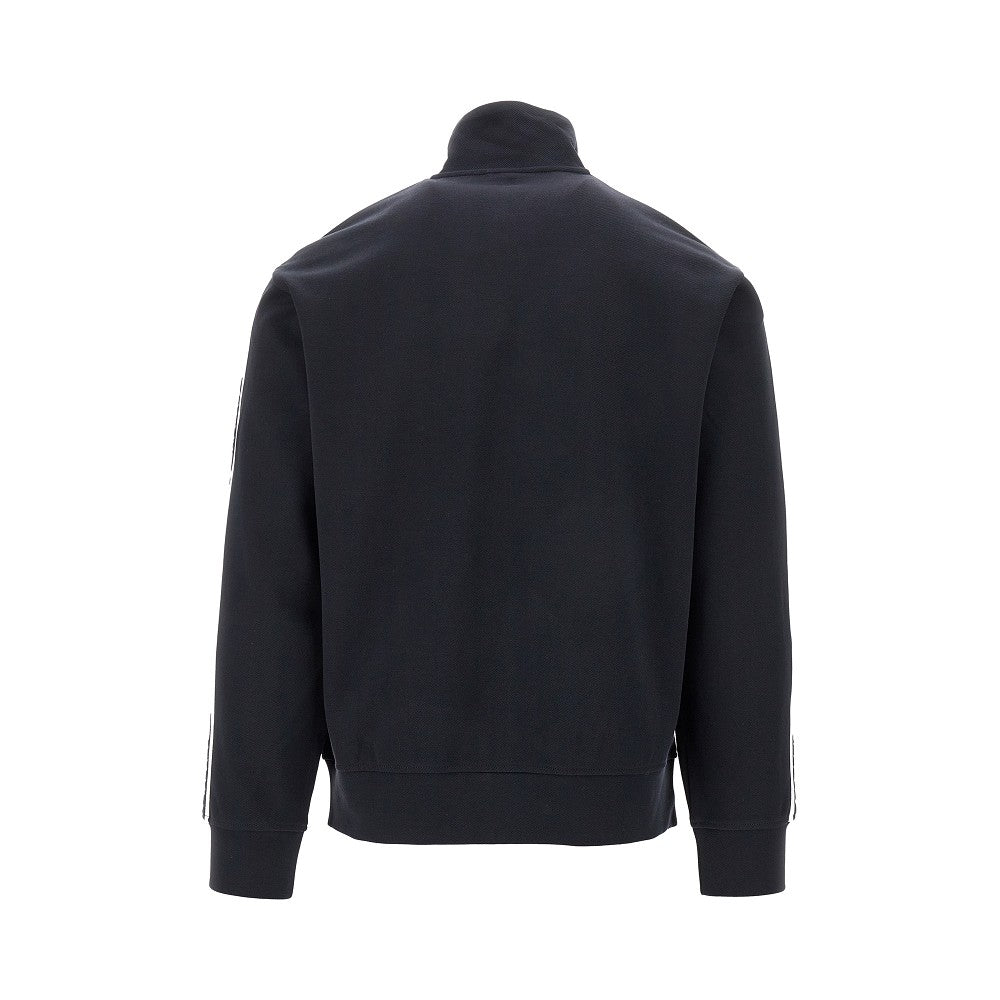 Full-zip sweatshirt with logo bands